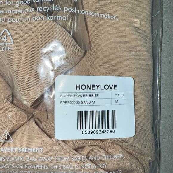 Honeylove Super Power Brief, Sand, M - Picture 6 of 7